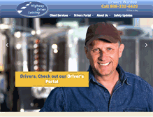 Tablet Screenshot of highwaydriverleasing.com